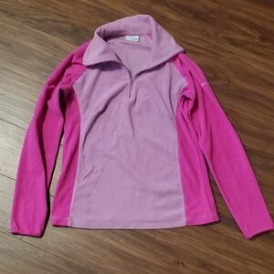 Columbia Women's Pink and Purple Fleece Top